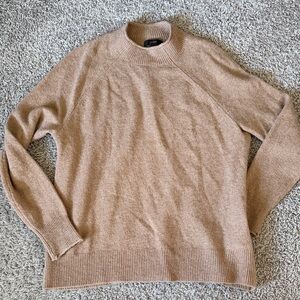 J. CREW - tan roll neck sweater